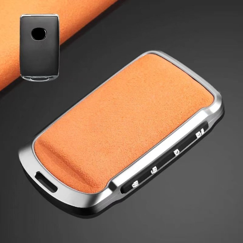 Zinc Alloy Car Remote Key Fob Cover Key Fob Case Holder Shell with Keyring for Mazda 3 6 Cx30 MX30 Cx9 X9 Cx5 X5 Cx8 MX5 Ss30 Accessories - Image 3