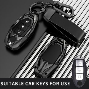 for Nissan Key Fob Cover Case Protector for Leaf, Micra, Qashqai, Juke, J10, J11, X-Trail, T32, Versa, Patrol, T31, Kicks, Tiida