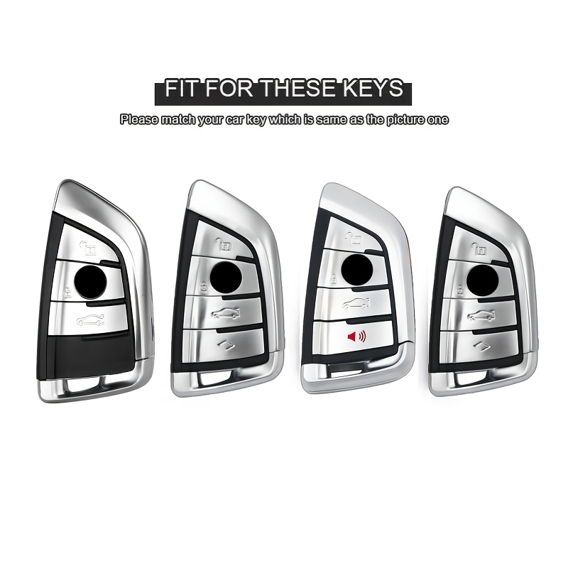 Car Key Cover Metal Protective Case, Suitable for BMW Car Key Covers for BMW M5, New 3 Series, 5 Series, GT, X1, X2, X3, X4, X5, X7, 840i, Blade, 530Li, 225i, 425i, I3, IX3, for BMW Remote Control Protective Cover, High-End Fashion Metal Keychain - Image 9