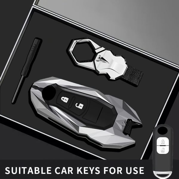 Fit for 2 3 4 Buttons for Mazda 2 3 5 6 7 CX-3 CX-4 CX-5 CX-7 CX-9 Axela Atenza Car Key Case Cover Shell Protection Fob Additions