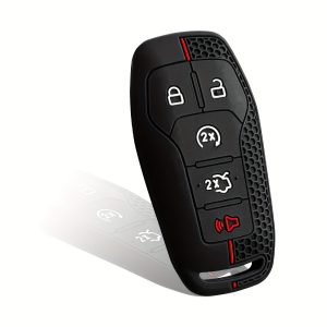 Premium Protective Key Case, Compatible with Select for Ford Models, Mustang Mondeo Forris for Lincoln Explorer Remote Control Cover - Anti-Drop And Wear-Resistant - Silicone Material - Precise Fit, Non-Fading