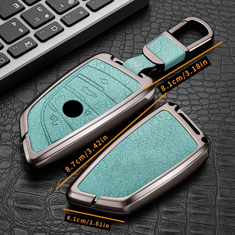 Car Key Cover Metal Protective Case, Suitable for BMW Car Key Covers for BMW M5, New 3 Series, 5 Series, GT, X1, X2, X3, X4, X5, X7, 840i, Blade, 530Li, 225i, 425i, I3, IX3, for BMW Remote Control Protective Cover, High-End Fashion Metal Keychain - Image 5