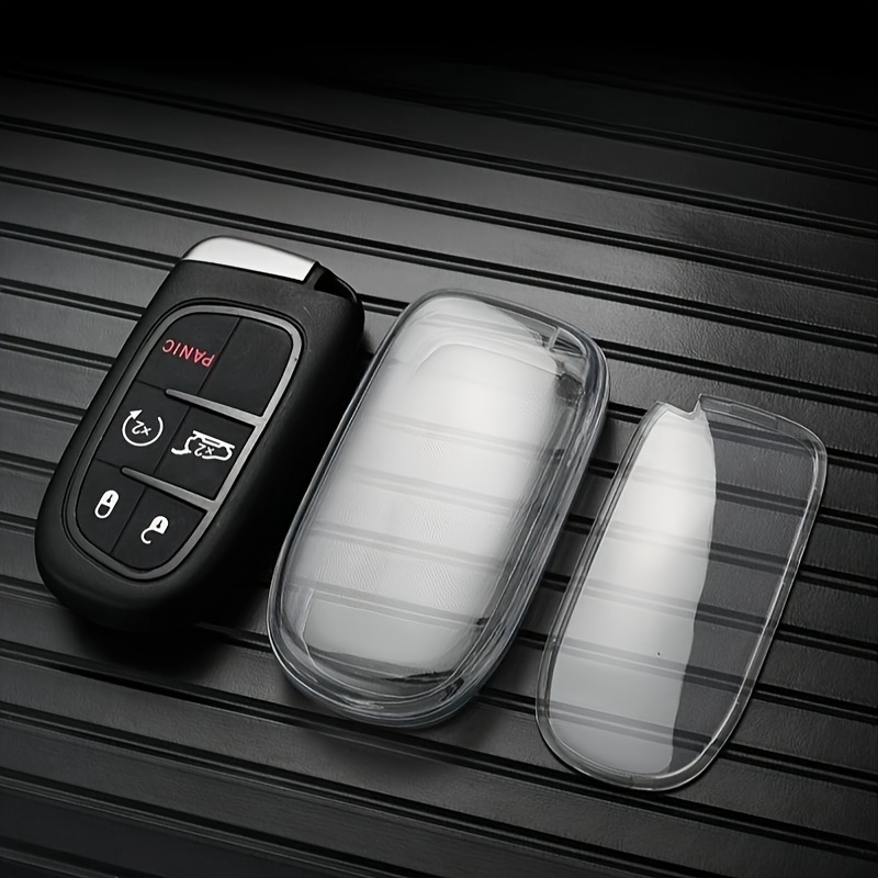 Fashionable And Minimalist TPU Car Key Fob Cover for Jeep. Suitable for Jeep Renegade Grand 4Xe for DODGE for RAM for Wrangler Freemont Gladiator Compass Duo Commander Durango Challenger for Chrysler for Fiat - Image 6