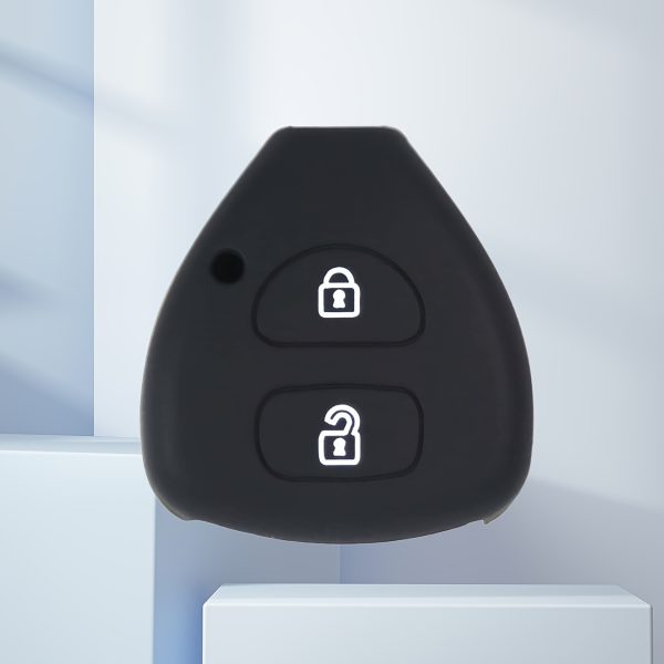Silicone Protective Case for Car Keys, Suitable for Toyota Models Like Corolla, Camry, RAV4, Yaris, And Avalon, Designed to Prevent Damage from Drops