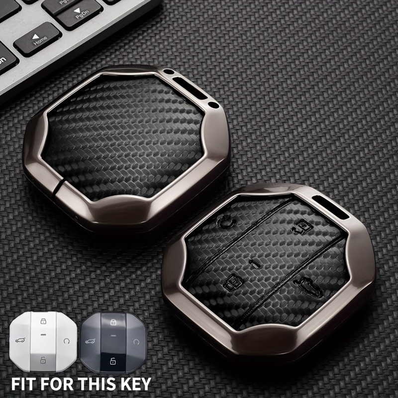 High-end Zinc Alloy Key Protective Cover, Suitable for 2025 for Chery JETOUR Freedom, T1 T2 Traveler, Car Smart Key Protective Case, Zinc Alloy Material, Carbon Fiber Pattern Surface, Drop-Proof and Wear-Resistant - Image 12