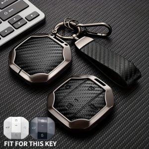 High-end Zinc Alloy Key Protective Cover, Suitable for 2025 for Chery JETOUR Freedom, T1 T2 Traveler, Car Smart Key Protective Case, Zinc Alloy Material, Carbon Fiber Pattern Surface, Drop-Proof and Wear-Resistant - Image 8